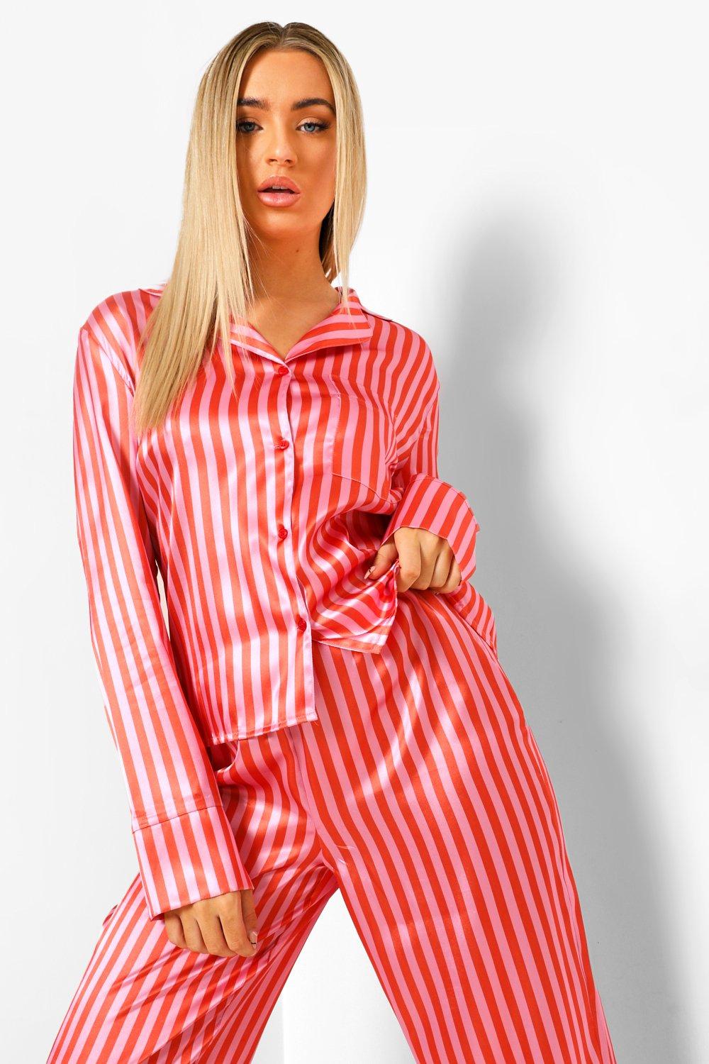 Boohoo candy best sale stripe pyjamas